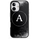 iPhone 16 Pro Max Personalised Eclipse Monogram Black Impact Phone Case