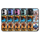 iPhone 16 Pro Max Personalised Jigsaw Photo Grid Black Impact Phone Case