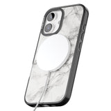 iPhone 16 Pro Max Personalised Classic Grey Marble Black Impact Phone Case