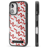 iPhone 16 Pro Max Personalised Snake Pattern Black Impact Phone Case