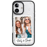 iPhone 16 Pro Max Personalised Daisy Instant Photo Black Impact Phone Case