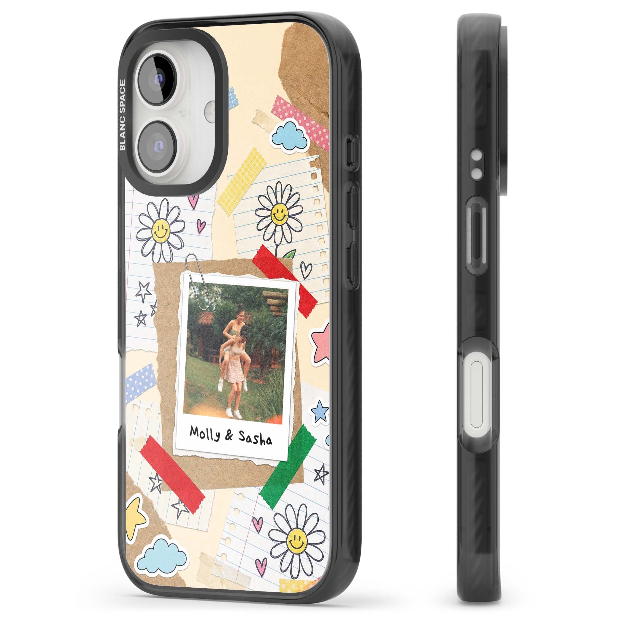 Scrapbook Photo coquette iPhone case | Black Impact Magsafe case for iPhone 16, iPhone 16 Plus