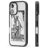 iPhone 16 Pro Max Personalised The Magician Tarot Card - Transparent Black Impact Phone Case