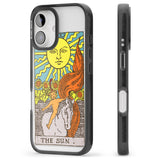 iPhone 16 Pro Max Personalised The Sun Tarot Card - Colour Black Impact Phone Case