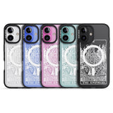 iPhone 16 Pro Max Personalised The Empress Tarot Card - White Transparent Black Impact Phone Case