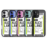 iPhone 16 Pro Max Personalised Auckland Boarding Pass Black Impact Phone Case