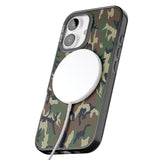 iPhone 16 Pro Max Forest Green Camo Black Impact Phone Case