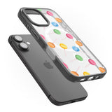 iPhone 16 Pro Max Lollipop Pattern Black Impact Phone Case