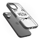 iPhone 16 Pro Max Cat Whiskers Black Impact Phone Case