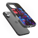 iPhone 16 Pro Max Red & Turquoise - Neon Cities Photographs Black Impact Phone Case