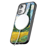 iPhone 16 Pro Max Wheat Field with Cypresses by Vincent Van Gogh Black Impact Phone Case