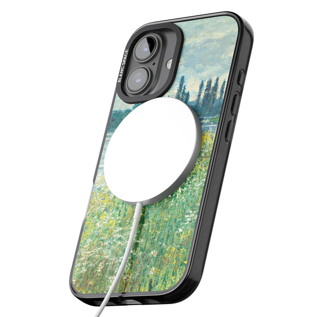 iPhone 16 Pro Max Banks of the Seine by Claude Monet Black Impact Phone Case