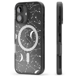 iPhone 16 Pro Max White Constellations Black Impact Phone Case