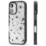 iPhone 16 Pro Max Mixed Galaxy Pattern Black Impact Phone Case