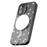 iPhone 16 Pro Max Painted Daises on Transparent Black Impact Phone Case