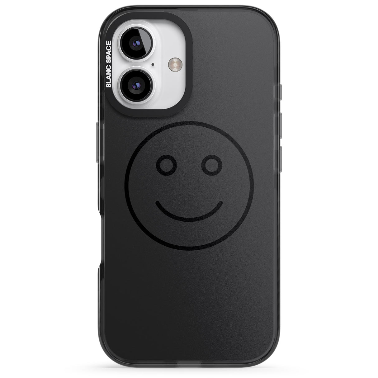 iPhone 16 Pro Max Dark Smiley Face Black Impact Phone Case