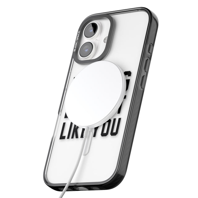 iPhone 16 Pro Max Dog Doesn't Like You Black Impact Phone Case