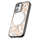 iPhone 16 Pro Max Chihuahua Watercolour Dog Pattern Black Impact Phone Case