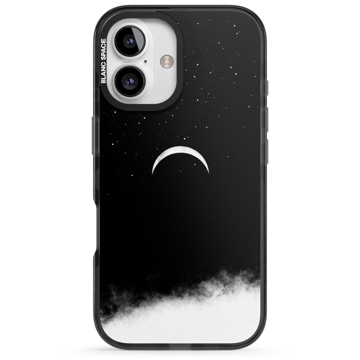 iPhone 16 Pro Max Upside Down Crescent Moon Black Impact Phone Case