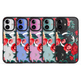 iPhone 16 Pro Max Rose Pattern Black Impact Phone Case