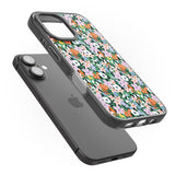 iPhone 16 Pro Max Jazzy Floral Mix: Solid Black Impact Phone Case