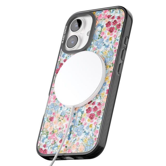 iPhone 16 Pro Max Venetian Meadow Black Impact Phone Case