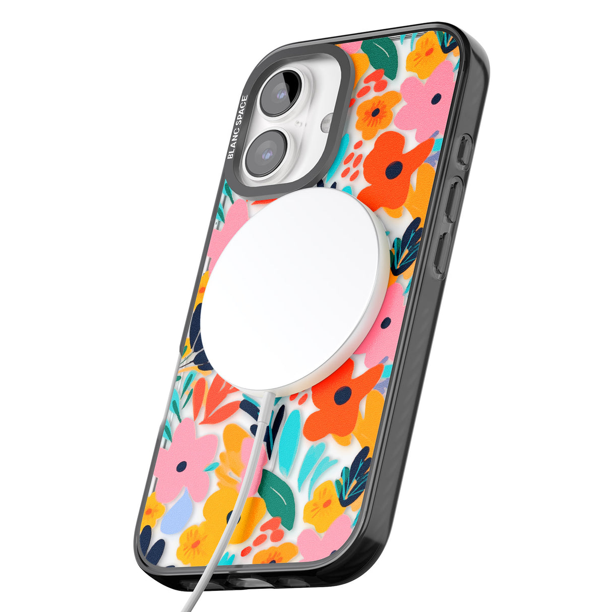 iPhone 16 Pro Max Floral Fiesta Black Impact Phone Case