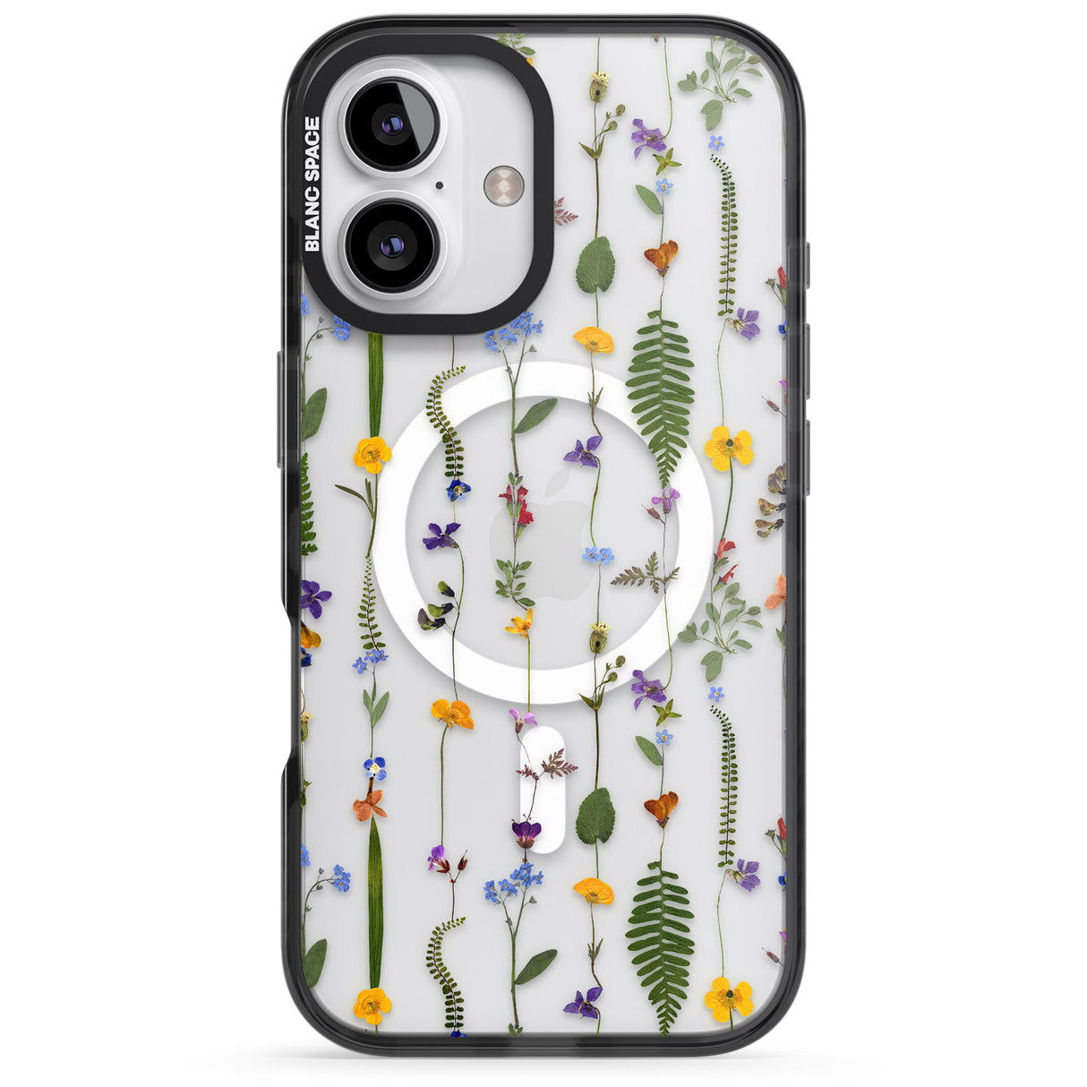 iPhone 16 Pro Max Wildflower Chain Black Impact Phone Case