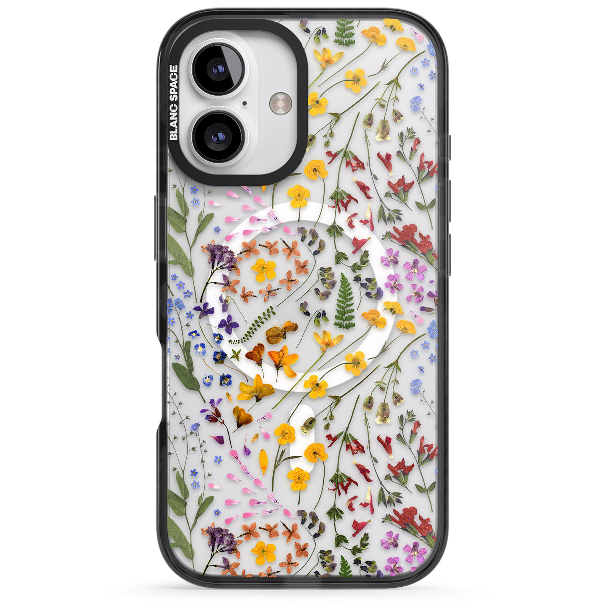 iPhone 16 Pro Max Wildflower Black Impact Phone Case