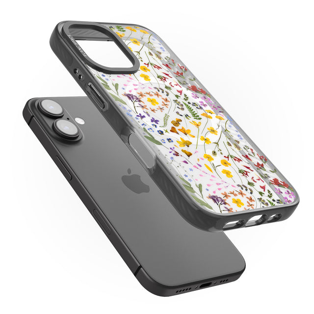 iPhone 16 Pro Max Wildflower Black Impact Phone Case