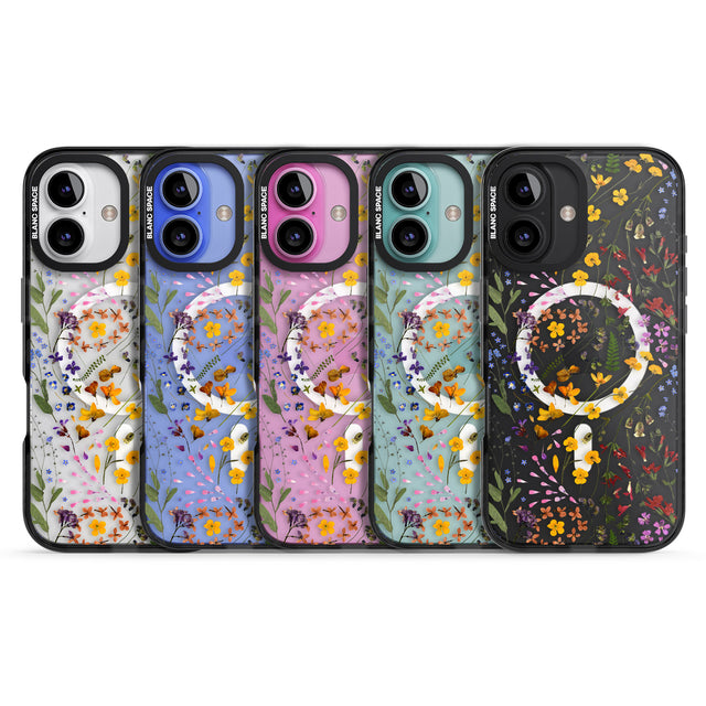 iPhone 16 Pro Max Wildflower Black Impact Phone Case