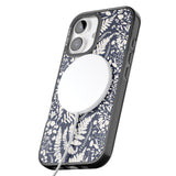 iPhone 16 Pro Max Wildflowers and Ferns on Navy Black Impact Phone Case