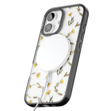 iPhone 16 Pro Max Long Stemmed Wildflowers - Dried Flower-Inspired Black Impact Phone Case