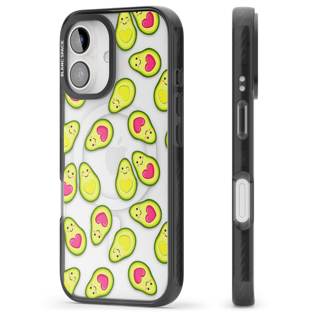 iPhone 16 Pro Max Avocado Love Black Impact Phone Case