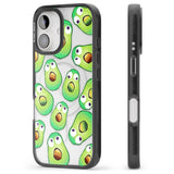 iPhone 16 Pro Max Shocked Avocados Black Impact Phone Case