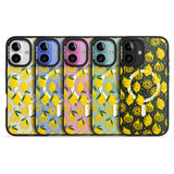 iPhone 16 Pro Max Bright Lemon Fruity Pattern Black Impact Phone Case