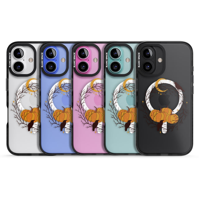 iPhone 16 Pro Max Pumpkin Patch Black Impact Phone Case