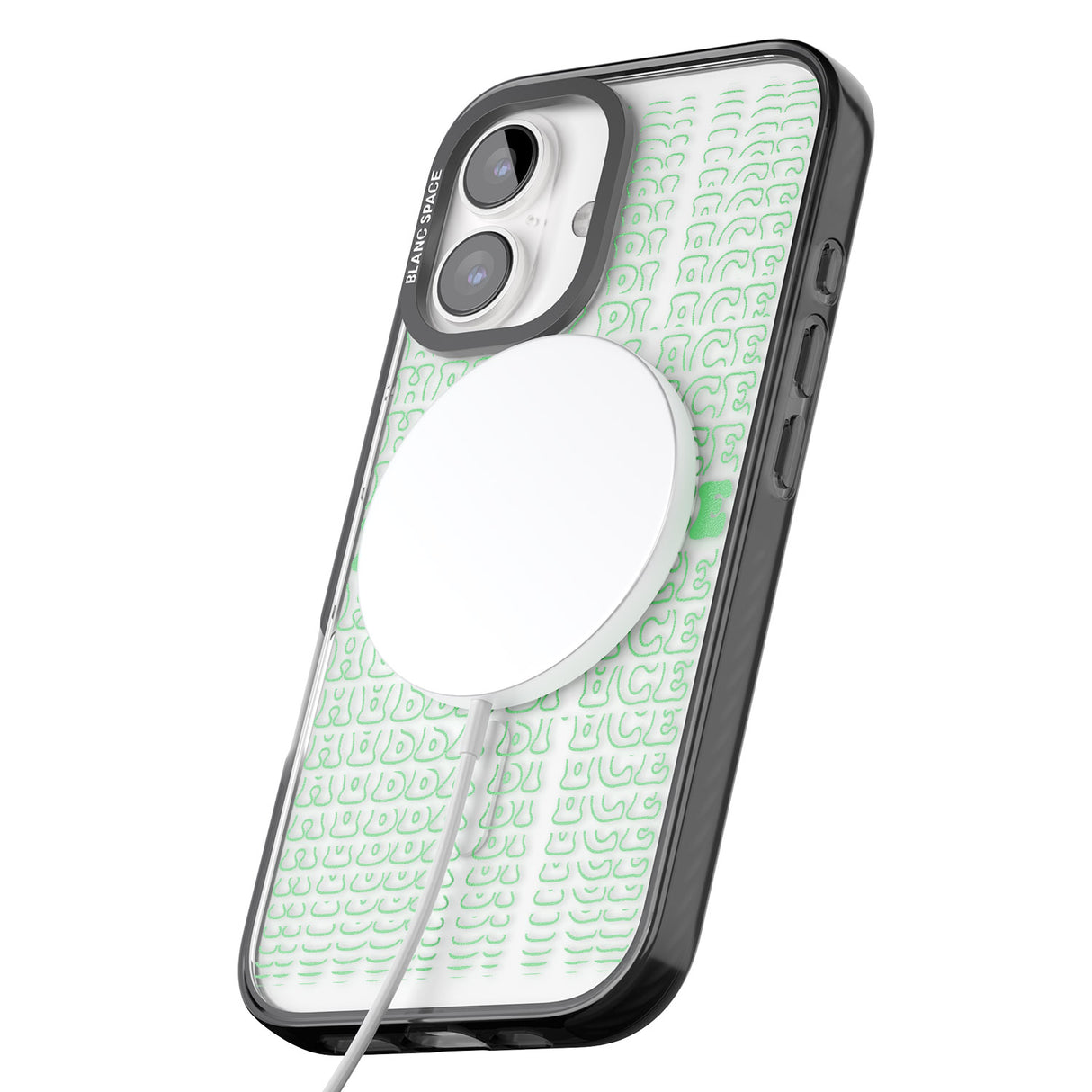 iPhone 16 Pro Max Happy Place (Green) Clear Impact Phone Case + Magsafe