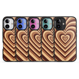 iPhone 16 Pro Max Latte Heart Illusion Black Impact Phone Case