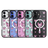 iPhone 16 Pro Max Demon Cat Pattern Black Impact Phone Case