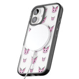 iPhone 16 Pro Max Demon Cat Pattern Black Impact Phone Case