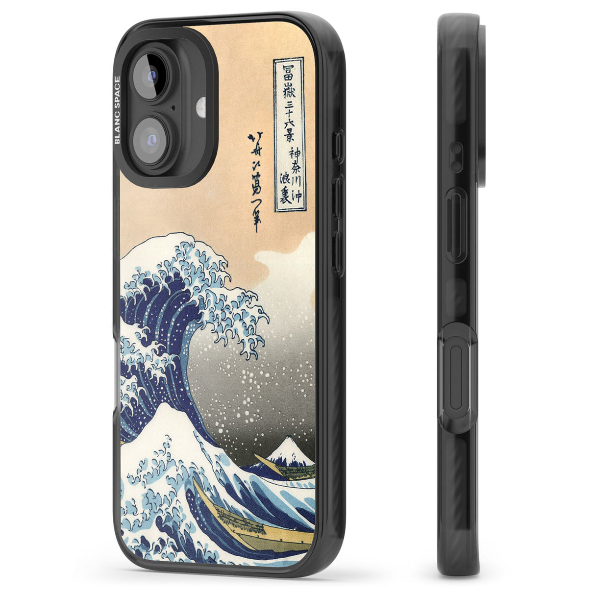 Great Wave Black Impact Magsafe Phone Case for iPhone 16, iPhone 16 Plus