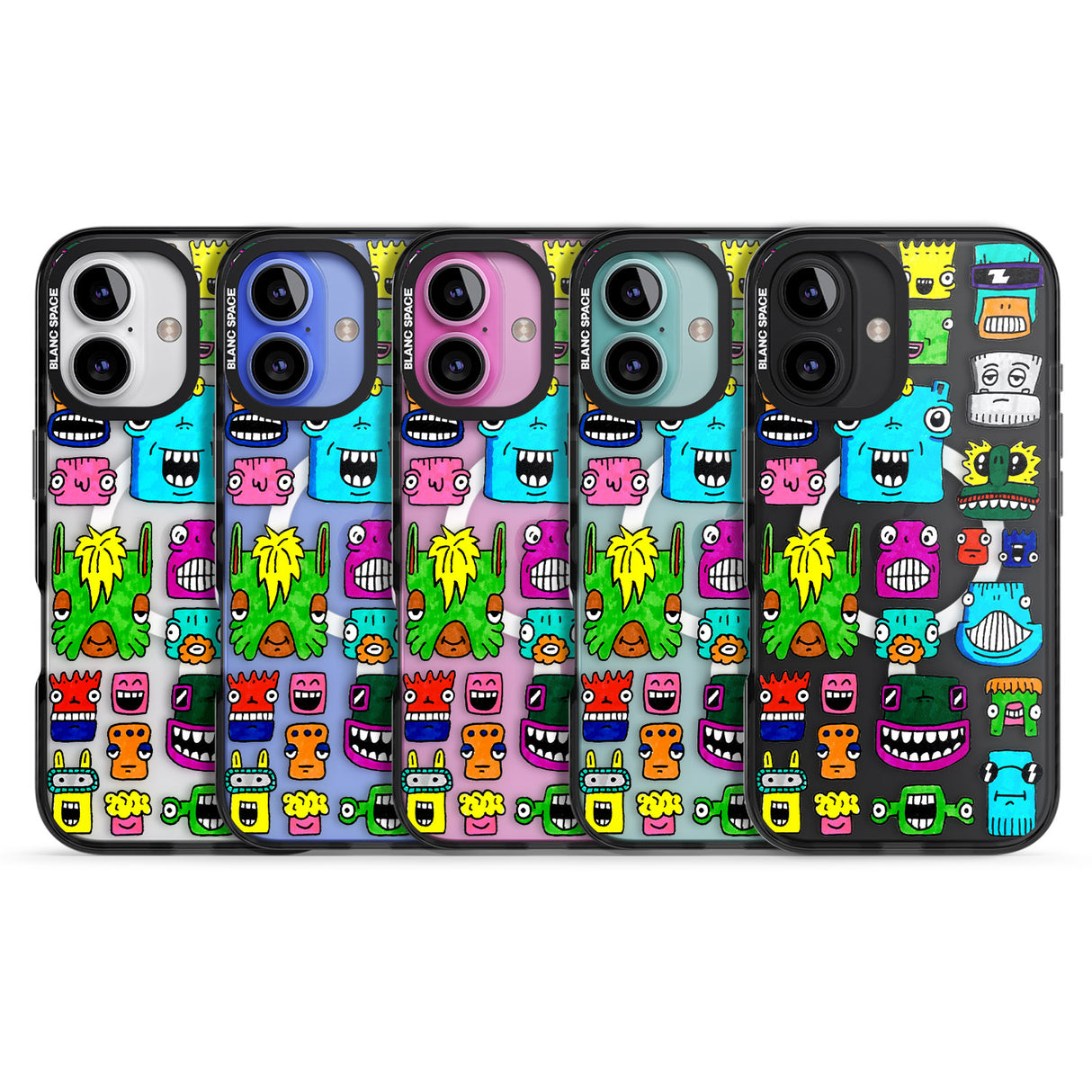 iPhone 16 Pro Max Burst Heads Colour Black Impact Phone Case