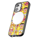 iPhone 16 Pro Max Ramen Noodle Kawaii Pattern Black Impact Phone Case