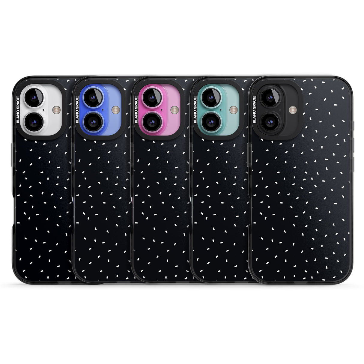 iPhone 16 Pro Max Confetti (Black) Black Impact Phone Case