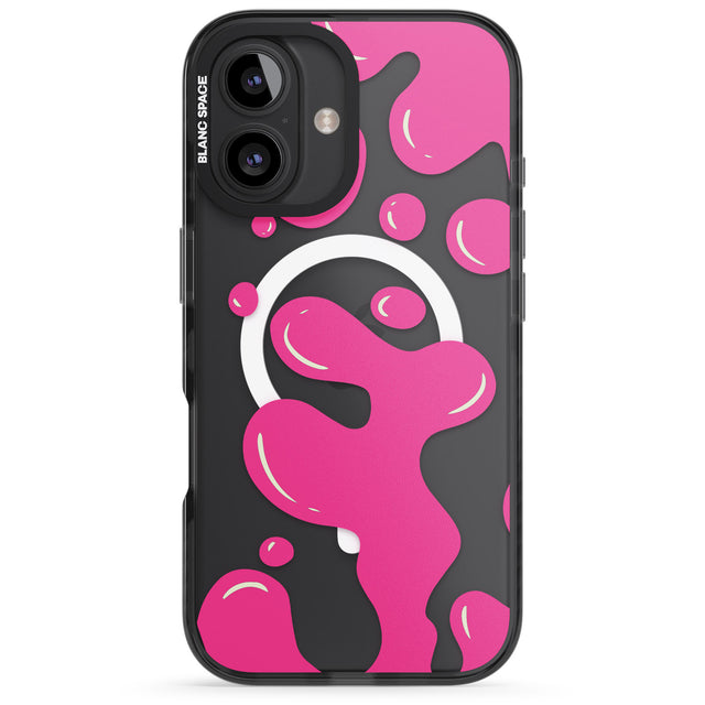 iPhone 16 Pro Max Pink Lava Lamp Black Impact Phone Case