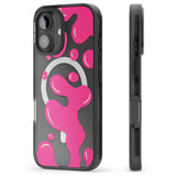 iPhone 16 Pro Max Pink Lava Lamp Black Impact Phone Case