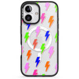 iPhone 16 Pro Max Rainbow Pop Lightning Black Impact Phone Case