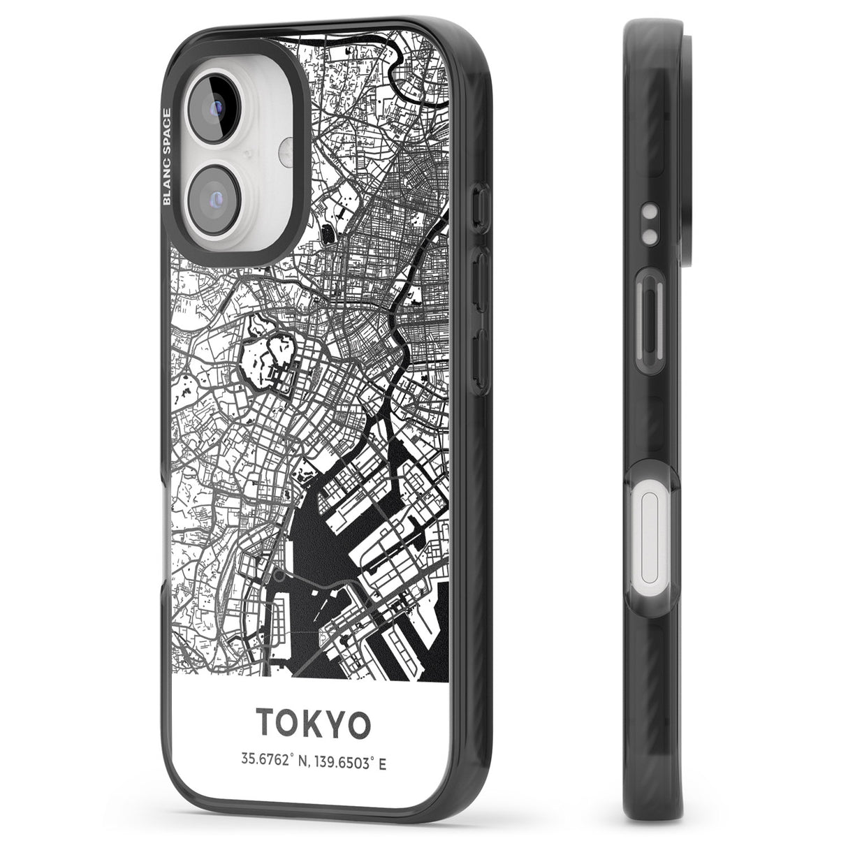 iPhone 16 Pro Max Map of Tokyo, Japan Black Impact Phone Case