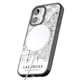 iPhone 16 Pro Max Map of Las Vegas, Nevada Black Impact Phone Case